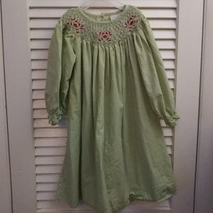 Little English Girls Christmas Nightgown Size 3T